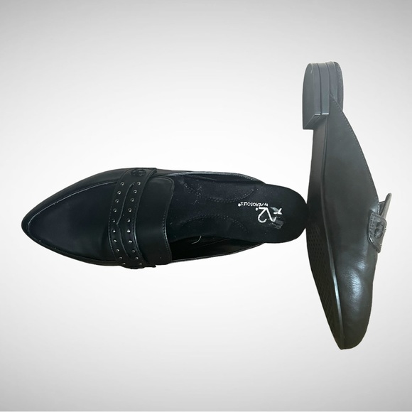 A2 by Aerosoles Good Girl Black Studded Mule 8 - Picture 3 of 4
